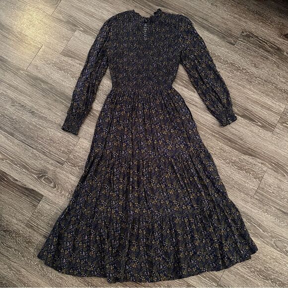 Boden Smocked Tiered Midi Dress - Picture 8 of 8
